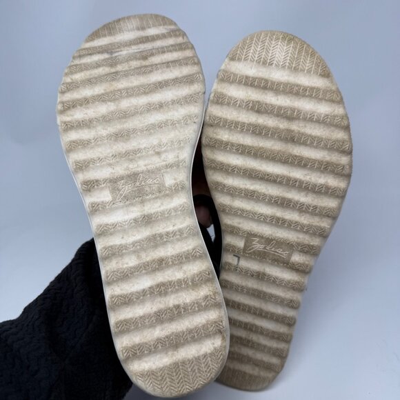 Zodiac Dani Ankle T-Strap Platform Sandal Black Sz 10 Preppy Minimalist - Picture 7 of 7